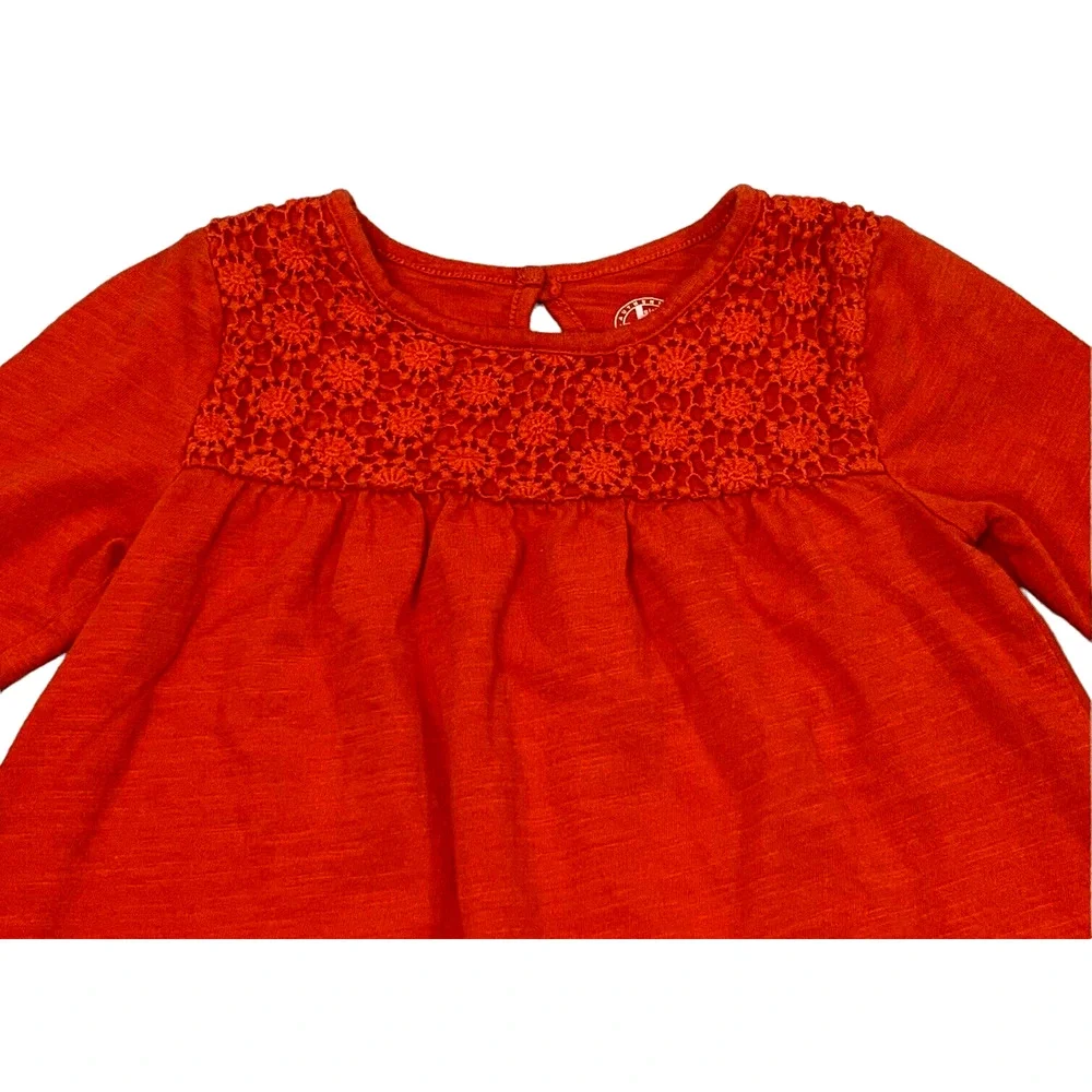 Authentic JK Khaki T Shirt Girls‎ 2T Top Orange Long Sleeve